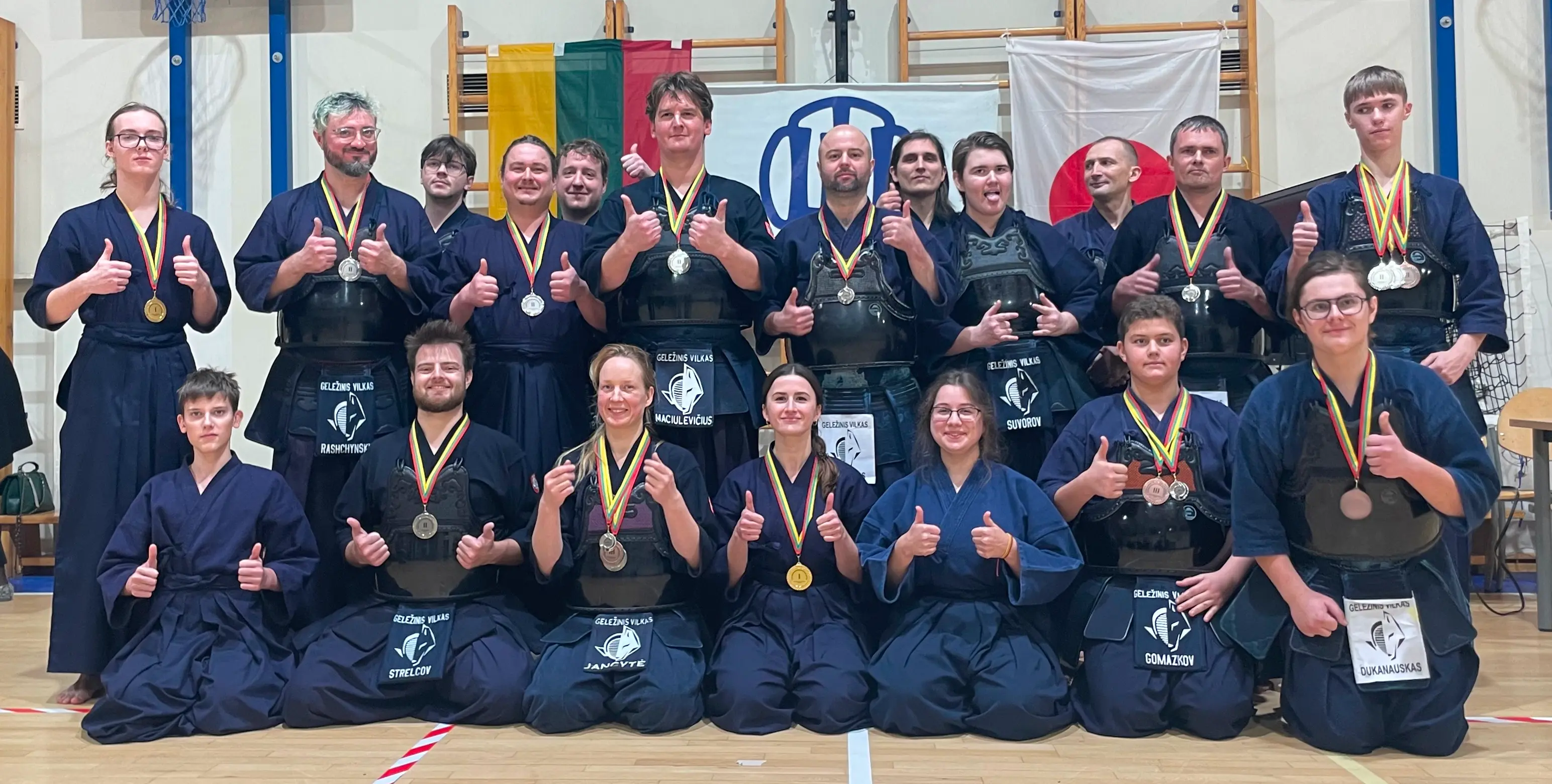Geležinis Vilkas Kendo club members